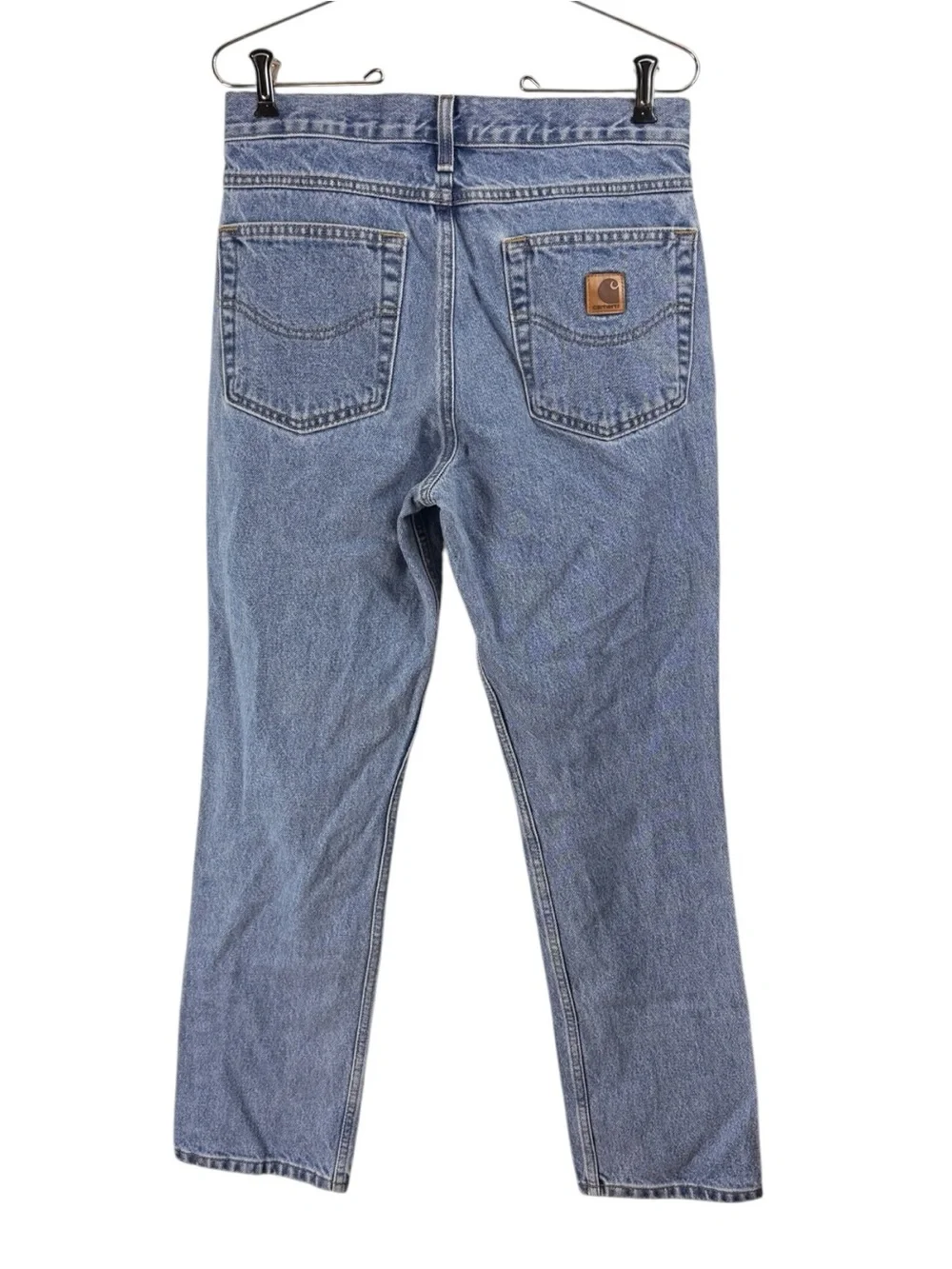 Carhartt Jeans Mens 30x30 Blue Straight Regular Fit Denim B18 STW BD0018-M Work